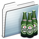 Beer Folder Graphite Stripe Icon 128x128 png